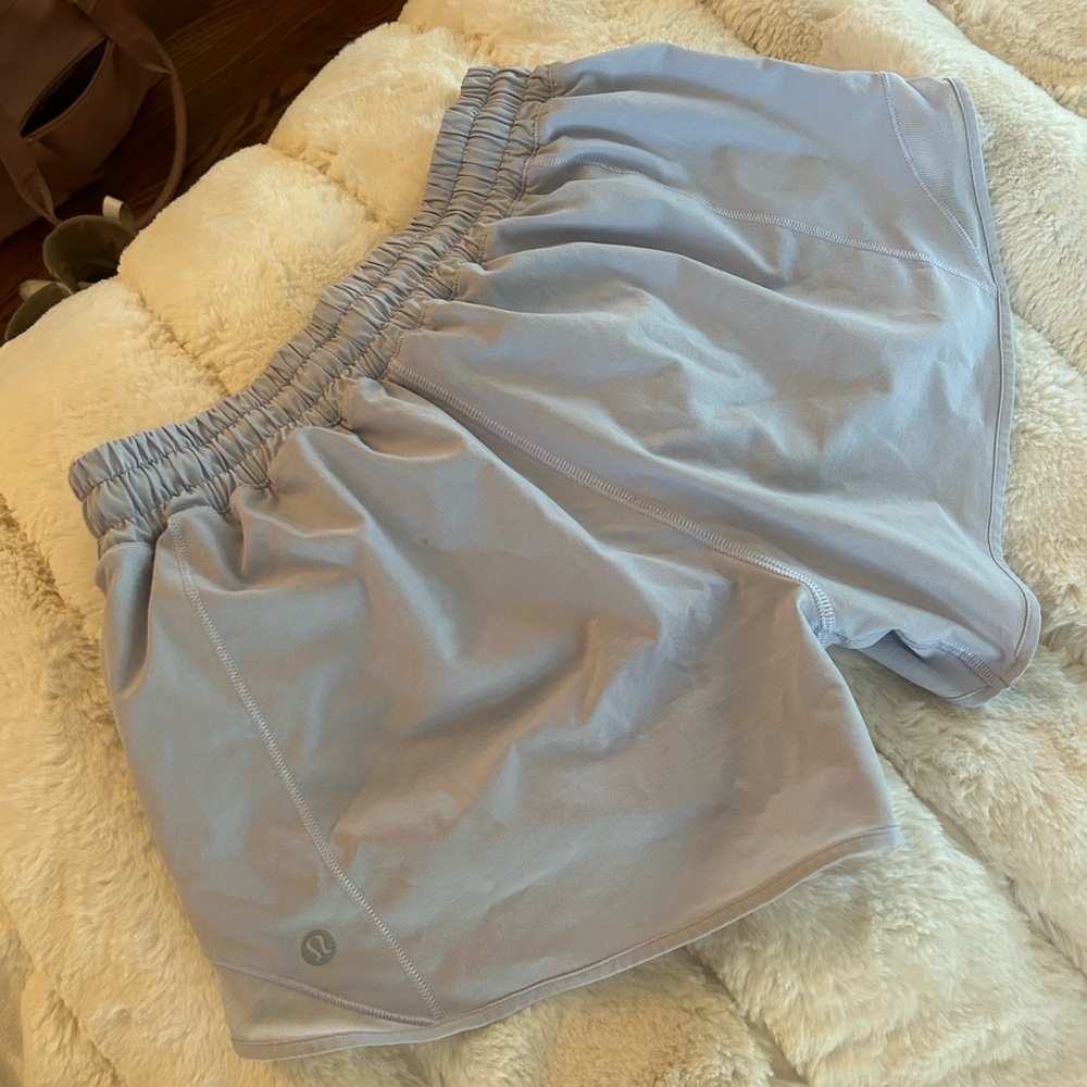 Lulu Light Blue Hotty Hot Short Low Rise